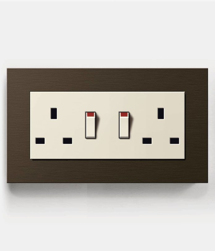 Gira Esprit Bronze double socket