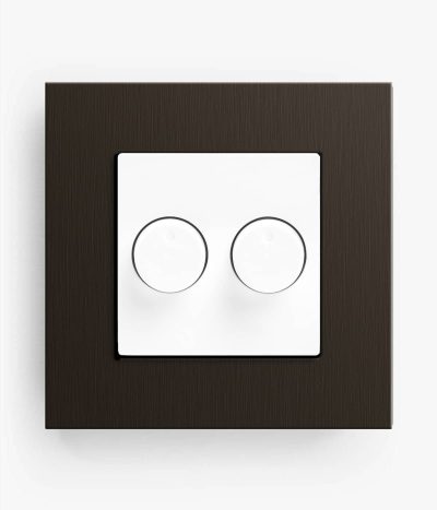 Esprit Dark Bronze/White Glossy Double Dimmer (2-way, 2x200W)