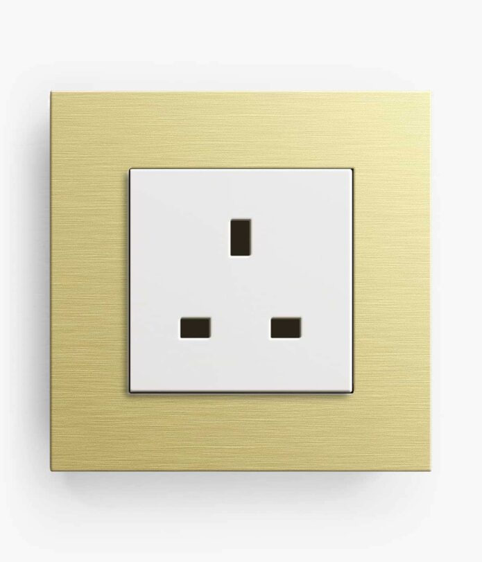 GIRA Esprit Gold plug socket