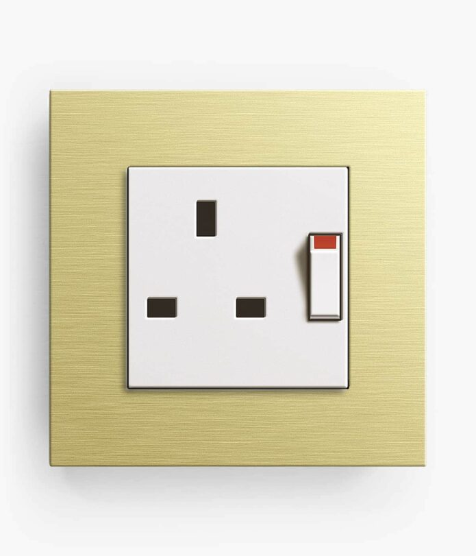 GIRA Esprit Gold plug socket