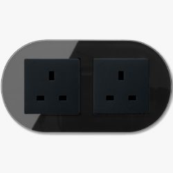 GIRA Studio Black double power socket