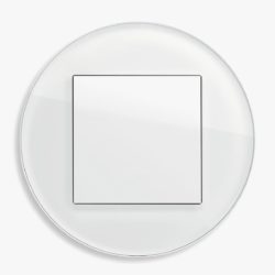 GIRA Studio White Glass light switch
