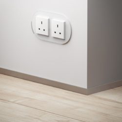 GIRA Studio White Glass double socket