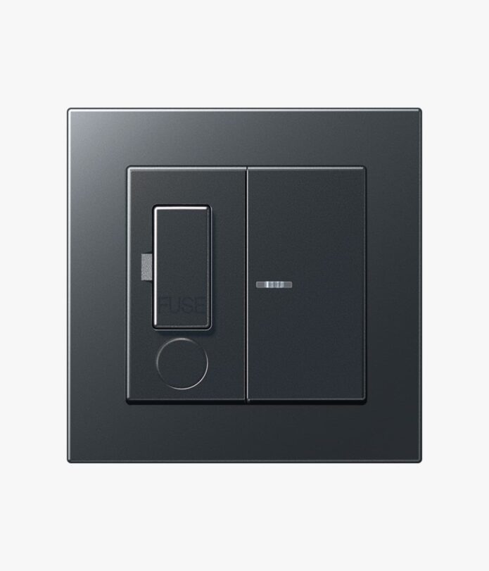 Jung A 550 Anthracite switched fused spur