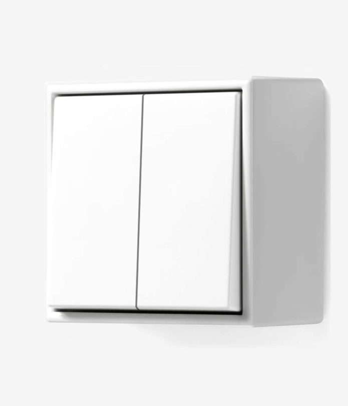 Jung LS 990 CUBE surface mounted light switch