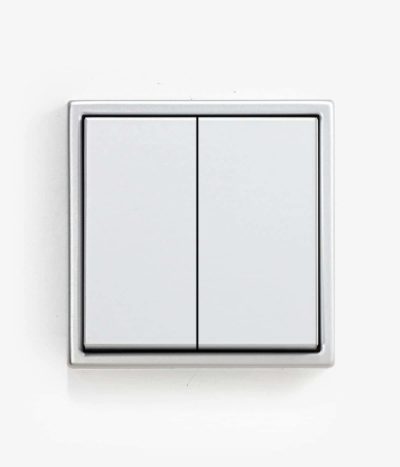 LS990 Aluminium Double Push Dimmer (2-way)