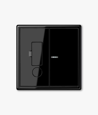 Jung LS 990 Black fused spur