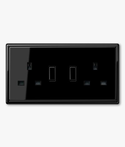 JUNG LS990 Black double socket