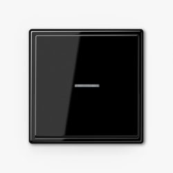 Jung LS990 Black fan isolator with light