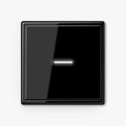 Jung LS990 Black fan isolator with light