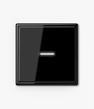 Jung LS990 Black fan isolator with light