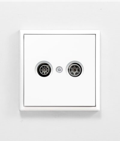 Jung LS 990 White Media Sockets