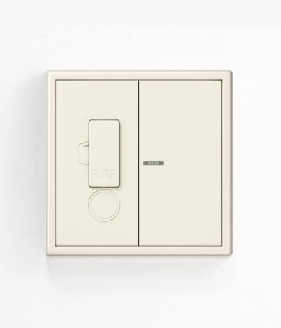 Jung LS 990 Cream switched fused spur