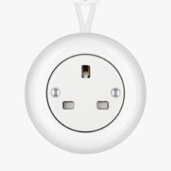 Katy Paty white surface-mounted plug socket