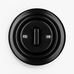 Katy Paty Roo Matt Black light switch