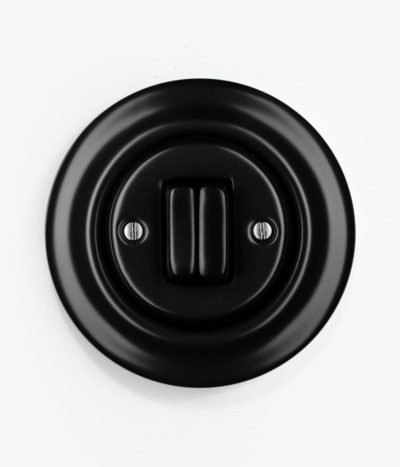 Katy Paty Roo Matt Black light switch