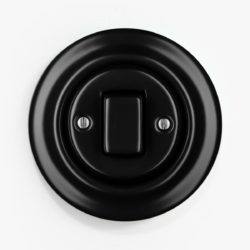 Katy Paty Roo Matt Black light switch