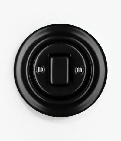 Katy Paty Roo Matt Black light switch