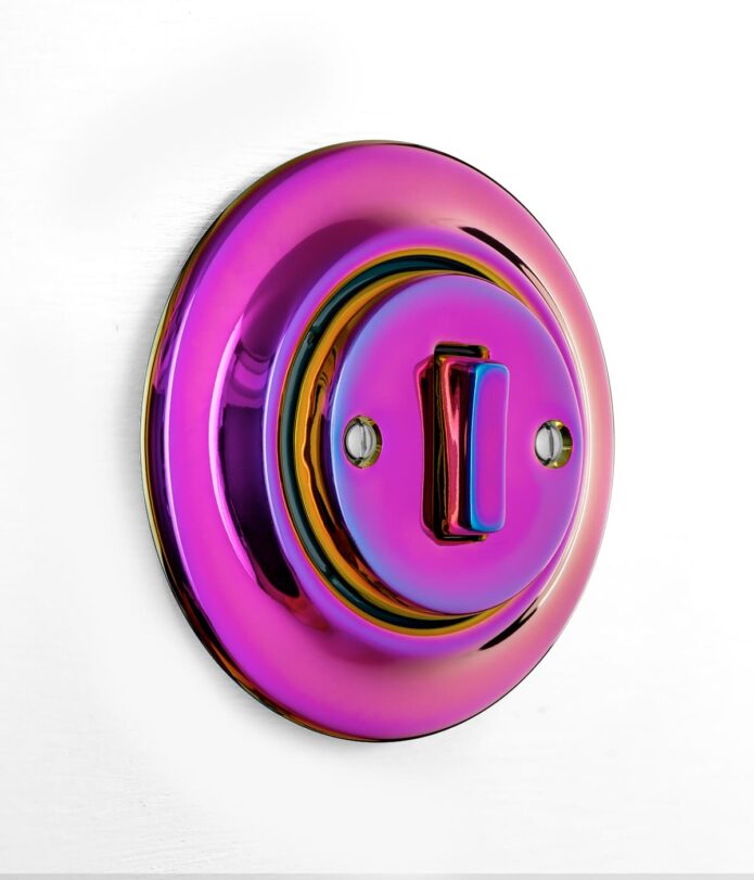 Katy Paty ROO VIOLEDO light switch in iridescent pink