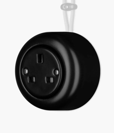Katy Paty Colona surface-mounted plug socket in matt black