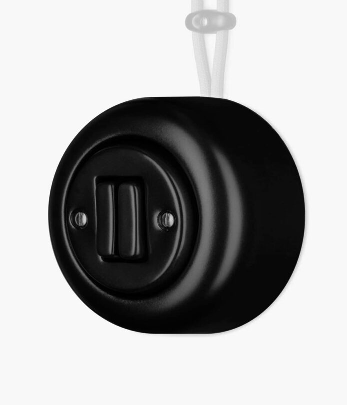 Katy Paty Colona surface-mounted light switch in matt black