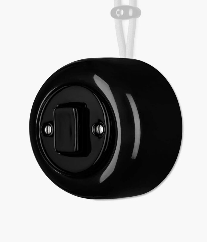 Katy Paty black surface-mounted light switch