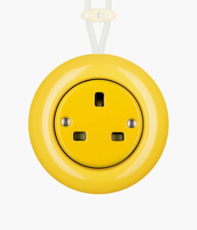 Katy Paty Colona Surface Mounted yellow plug socket