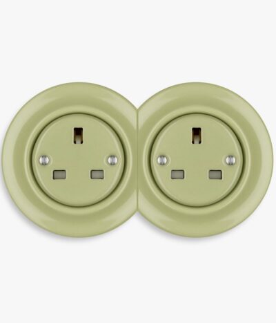 Katy Paty Roo olive green plug socket