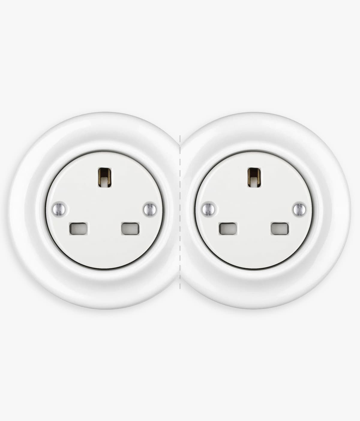 Katy Paty Roo double socket in white