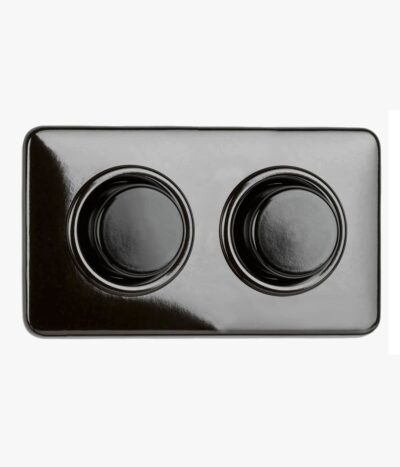 Bakelite Double Dimmer, square