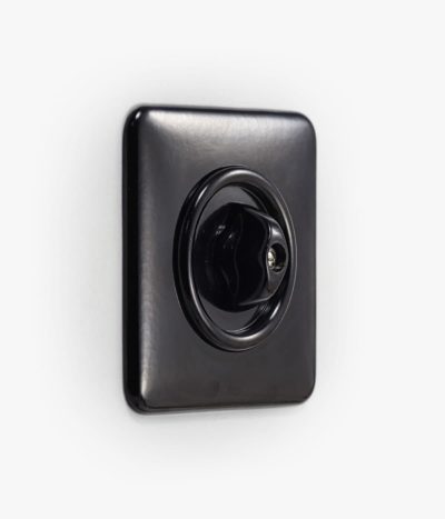 THPG Bakelite rotary light switch, square