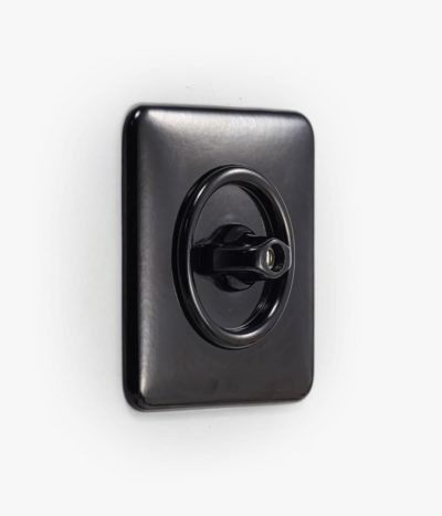 THPG Bakelite rotary light switch, square