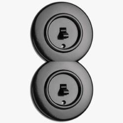 THPG Bakelite double toggle light switch