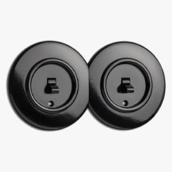THPG Bakelite double toggle light switch