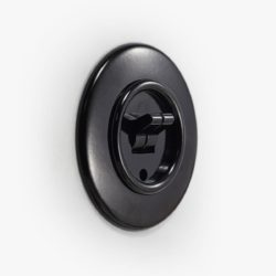 THPG Bakelite double toggle light switch, round