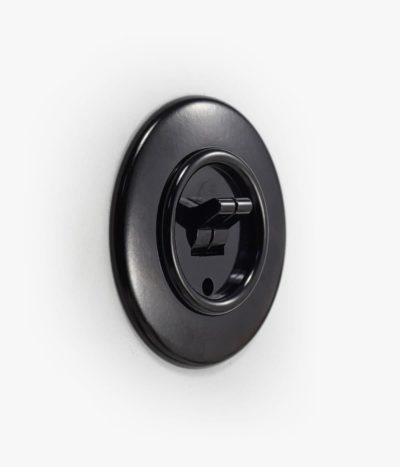 THPG Bakelite double toggle light switch, round