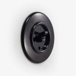 THPG Bakelite double toggle light switch, round
