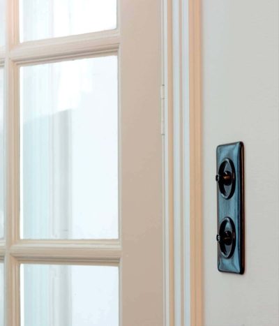 THPG Bakelite Rotary Square Double 2-way (in double frame)
