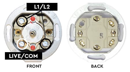 THPG rotary switch wiring points