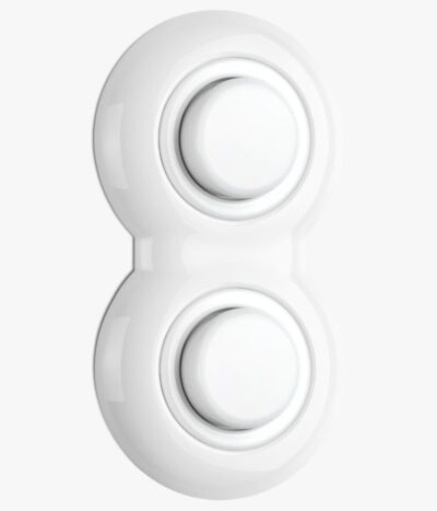 THPG Porcelain Double Dimmer (up to 35W LED, in double frame)
