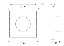 Jung LS 990 dimmer switch dimensions